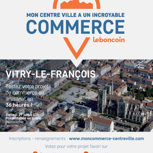 Affiche Mon centre-ville a un incroyable commerce Vitry le François