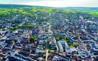 Photo vue du ciel Epernay